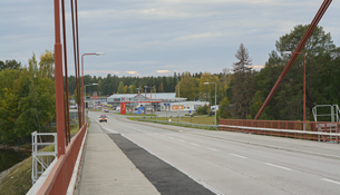 Vy över strömsundsbron mot Näsviken.
